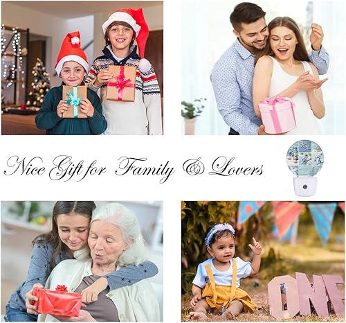 Miniatura 6 de EKOBLA Luz nocturna LED de estrella de mar y concha de mar, luz nocturna enchufable, sensor automático para el hogar, baño, pasillo, cocina