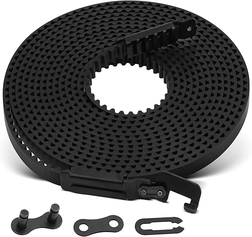 Miniatura 9 de Correa mejorada 41A5250 para abrepuertas de garaje - 237" de longitud para puertas de 7 pies de alto - Compatible con Sentex, WhisperDrive y Negro