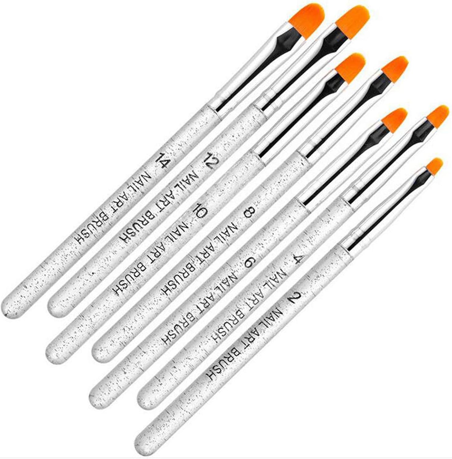 Acrylic Nail Brush Set,7 Pcs Gel Polish Nail Art Design Pen Painting