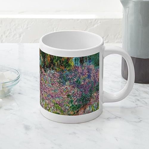 Miniatura 5 de CafePress Irises In Monets Garden At - Taza de café de cerámica de 20 onzas