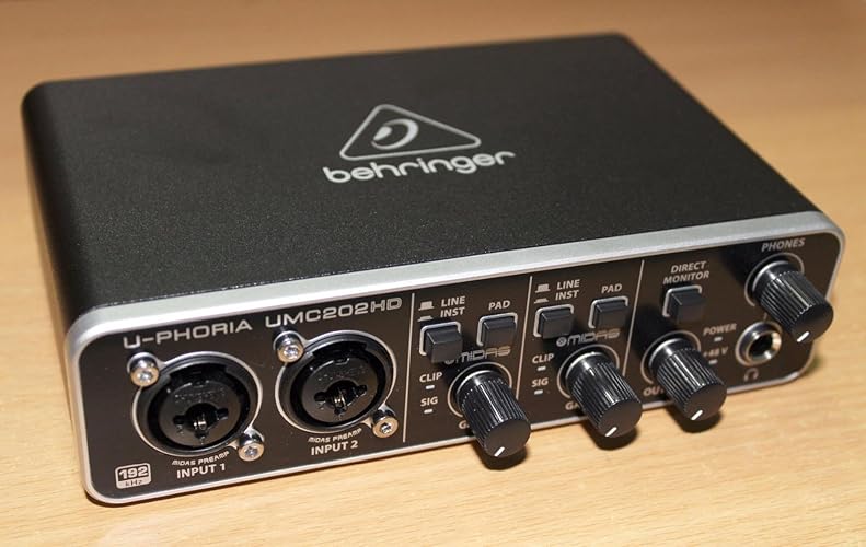 U-PHORIA UMC202HD オーディオインターフェイス オーディオインターフェイスが4,698円!?価格破壊のbehringer U-PHORIA DTM・DAW