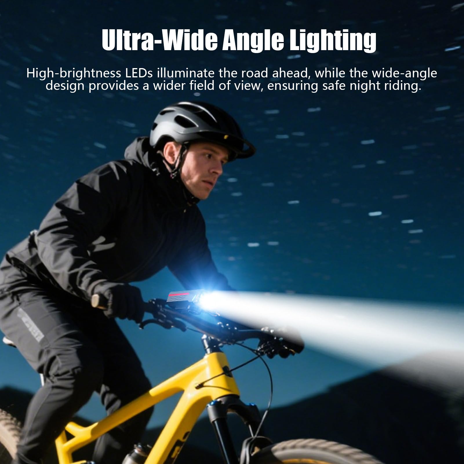 LED per Bicicletta, Ricaricabile Molto Luminoso con, Set Faro E Fanale Posteriore LED Della Bicicletta, per Adulti Uomini Donne Scooter VAE Mountain Strada Ciclismo Navetta