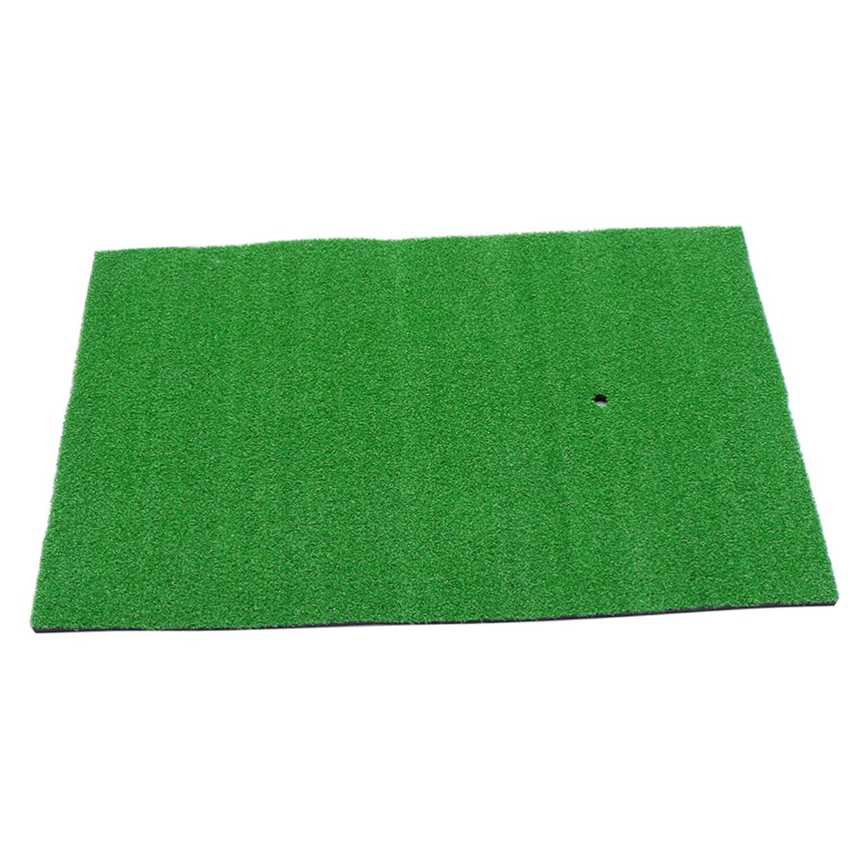 Milisten Portable Golf Hitting Mat Durable Artificial Turf Practice Mat for Use for Swing Training Golf Accessories Includes Tee