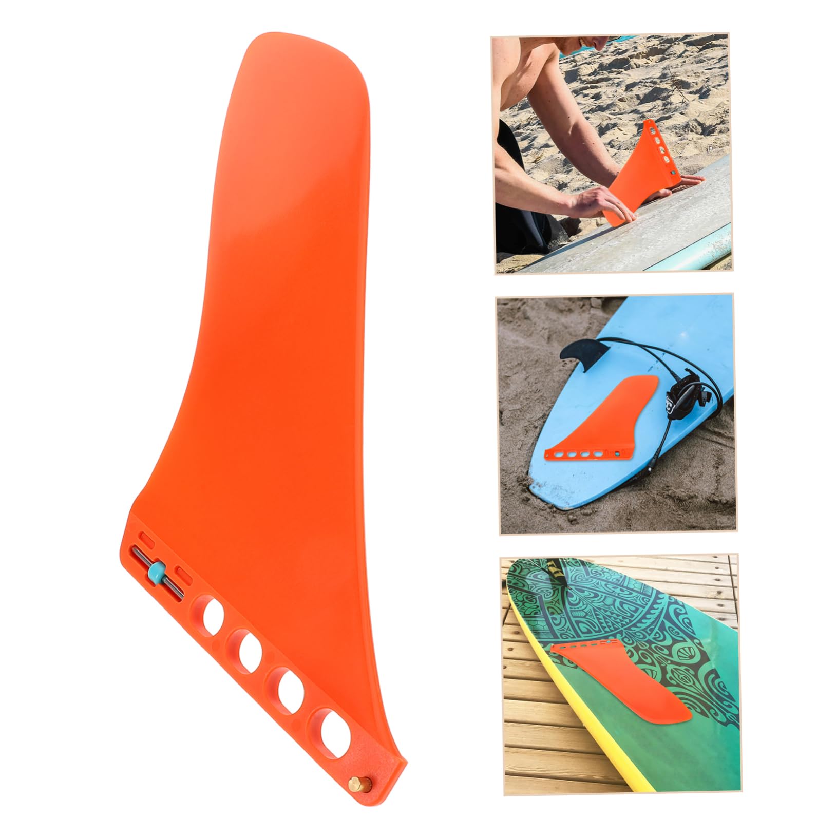 WOONEKY Ailette Amovible pour Planche de Surf et Paddle Board, Stabilisateur d'eau à Pagaie en Nylon et Fibre, Installation Facile, Séparateur d'eau pour Sport Nautique