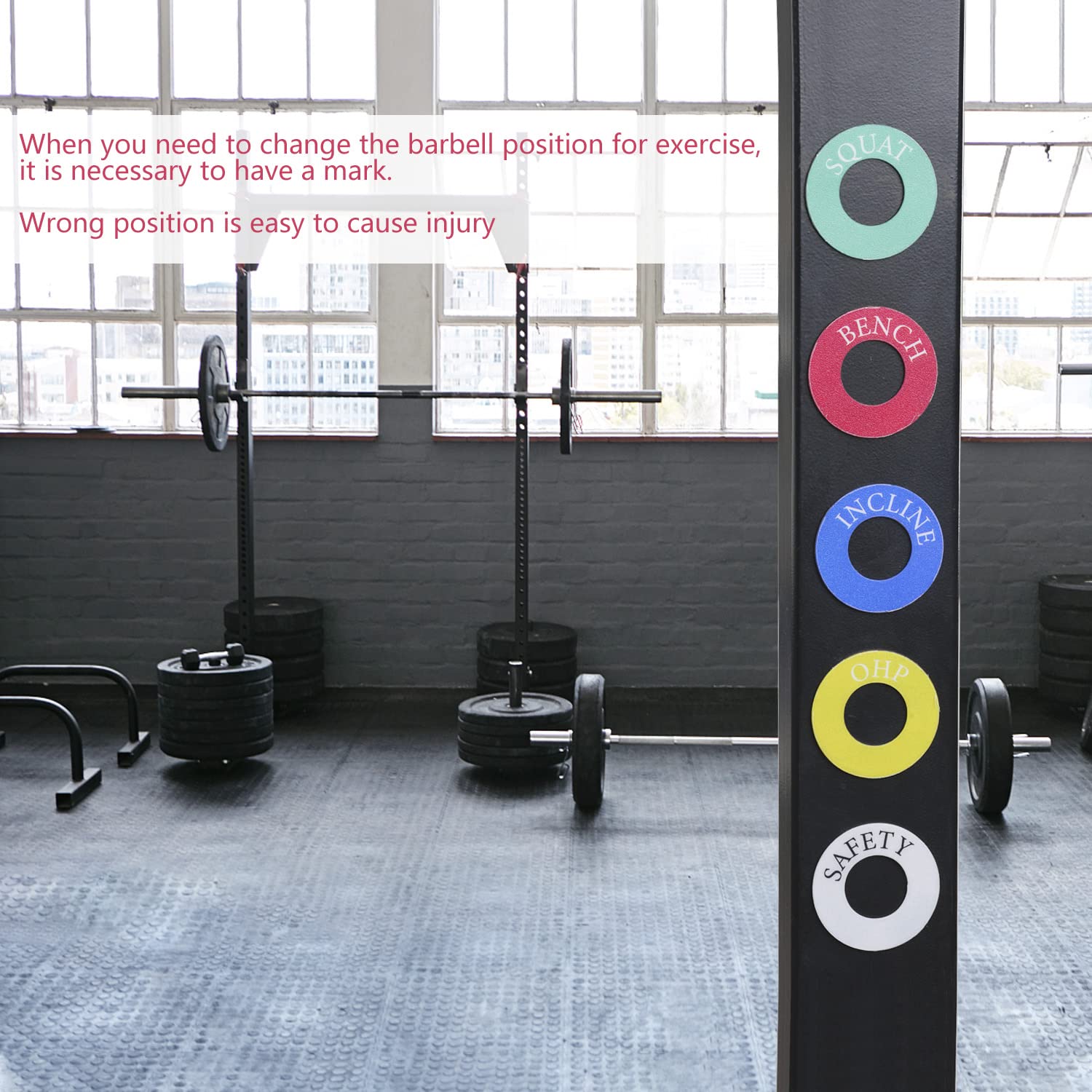 Amazon | LUAATT スクワットラック 磁気ポジションマーカー 直径5/8