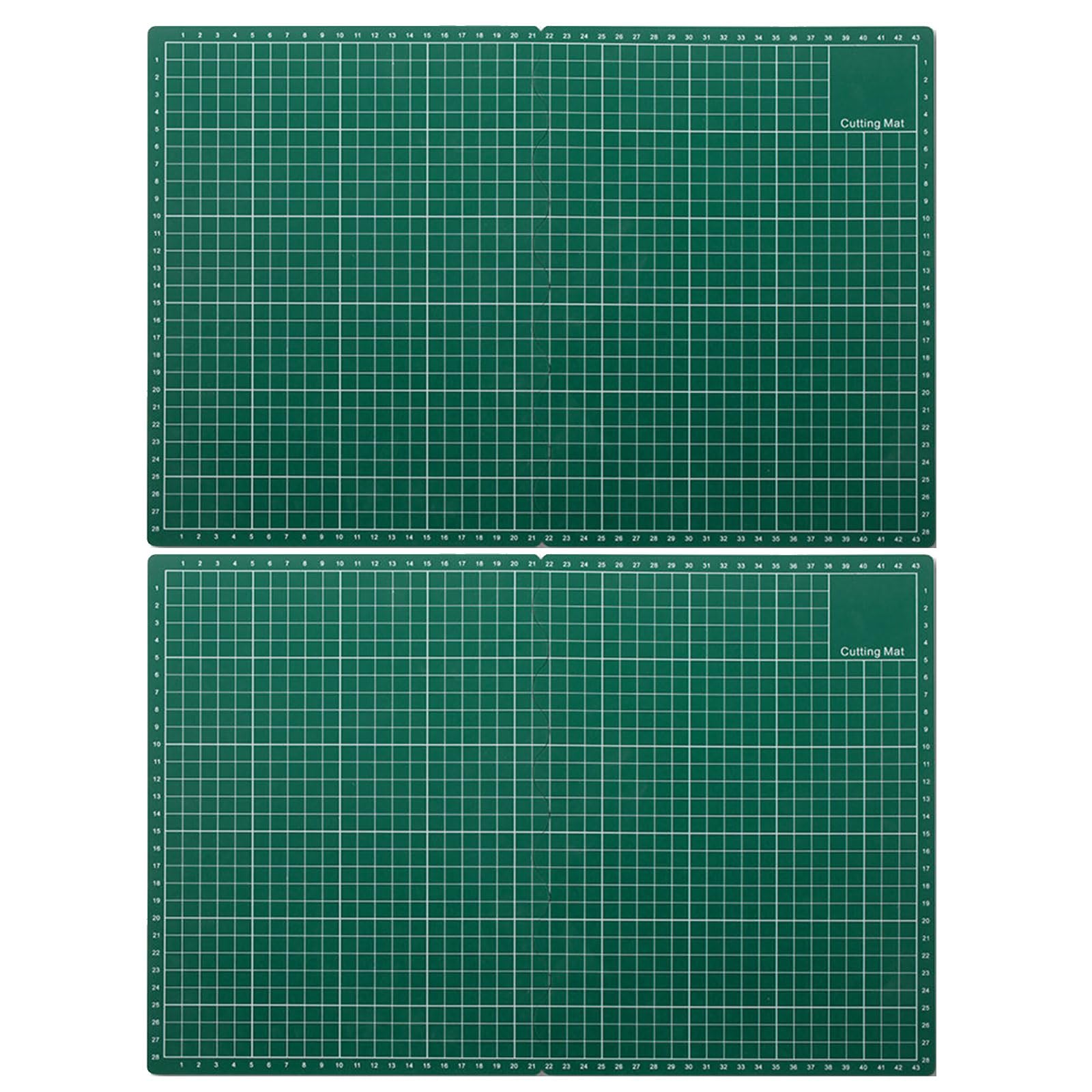 Paquete de 2 alfombrillas de corte giratorias plegables adecuadas para entusiastas de las manualidades, fabricadas con polipropileno