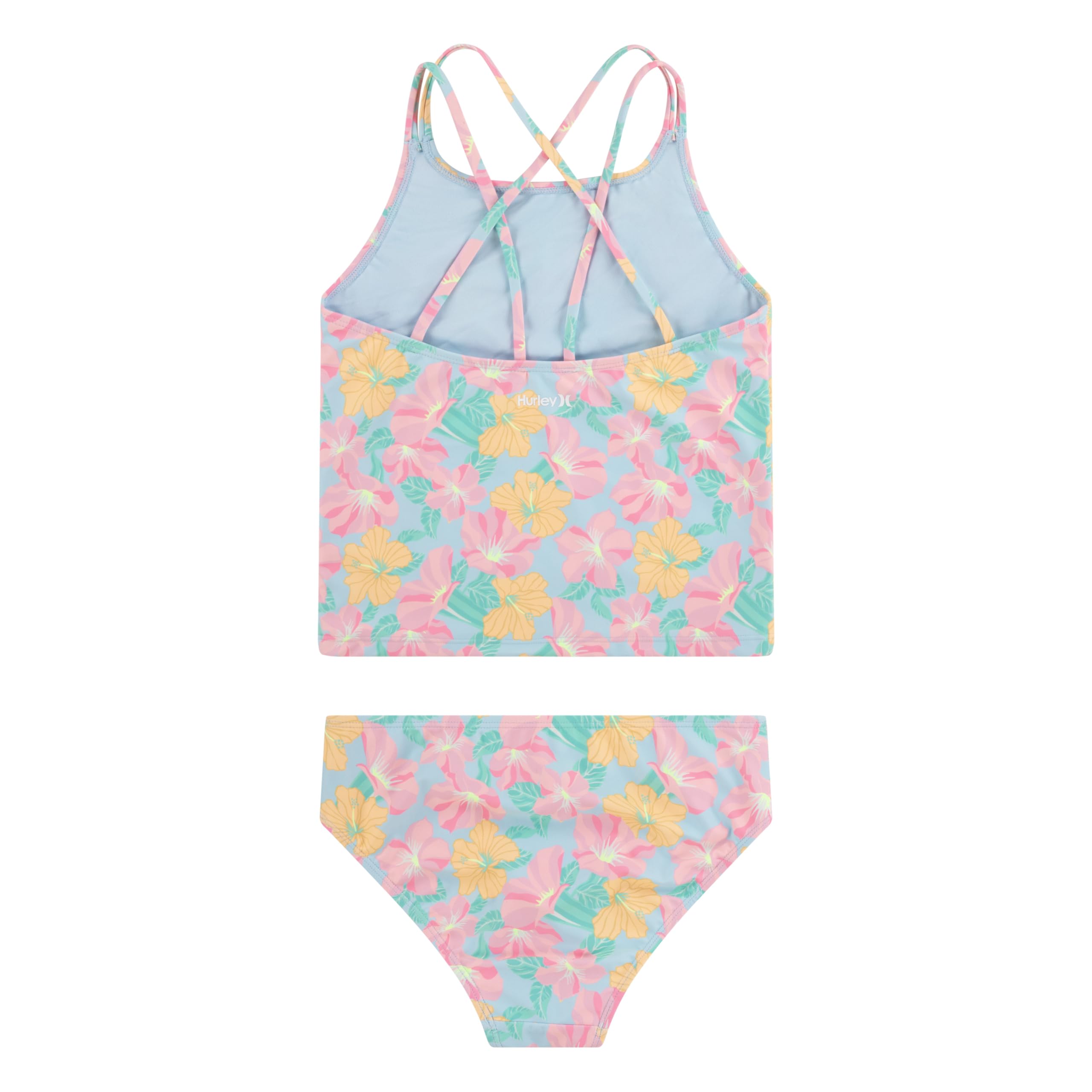 Hurley Boyshort Tankini 2-Piece Swimsuit Set di Tankini Bambine e Ragazze (Pacco da 2)