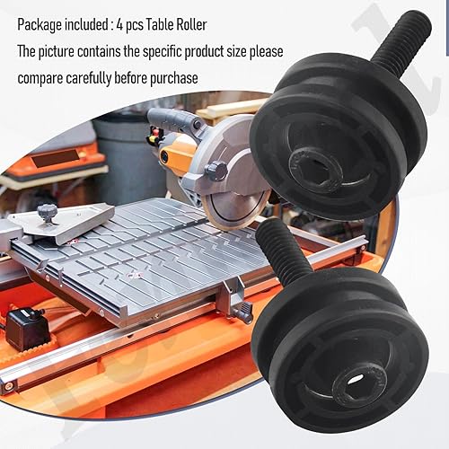 Miniatura 5 de 305784005 305784001 - Ensamblaje de rodillo de sierra de azulejos compatible con Ryobi DT180EVO para sierra Ridgid de 7 pulgadas R4030, R4030S y