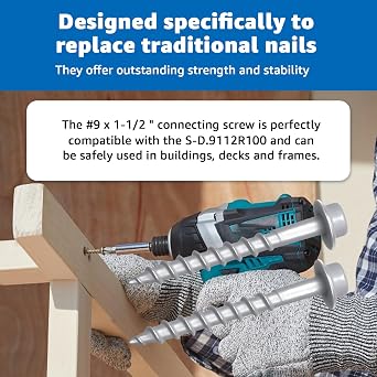 Joist Hanger Screws #9 x 1-1/2 Compatible with Simpson Strong-Tie Screw