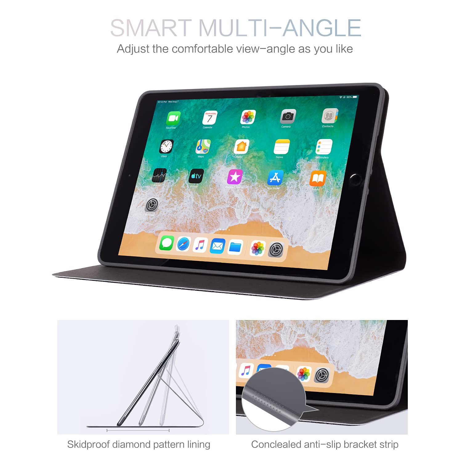 iPad - kiri Click-In Rotating Case for iPad (9th, 8th, 7th gen.) 10.2