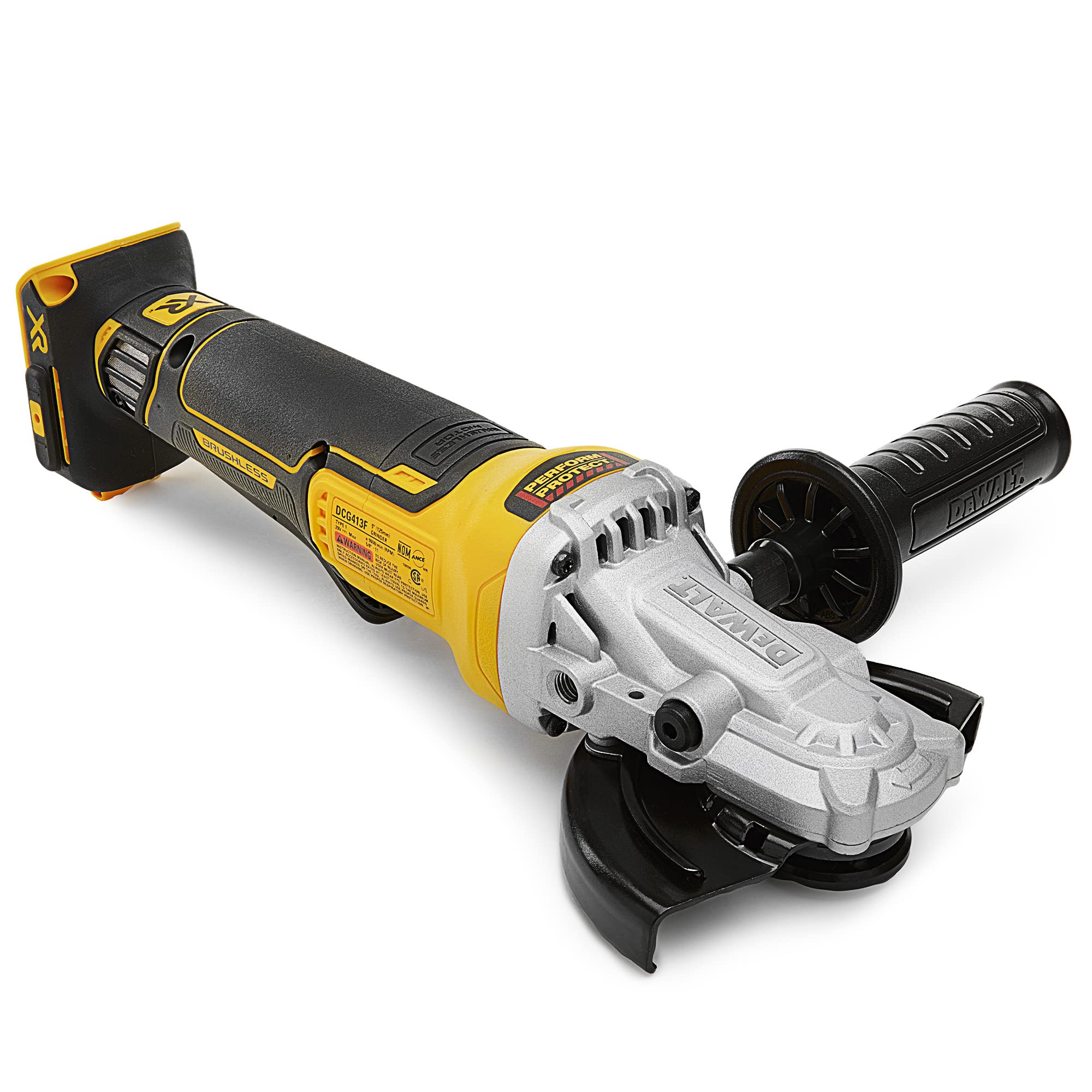 DEWALT 20V MAX XR Angle Grinder with Brake 5-Inch Flathead Paddle Switch Tool Only DCG413FB product thumbnail 4