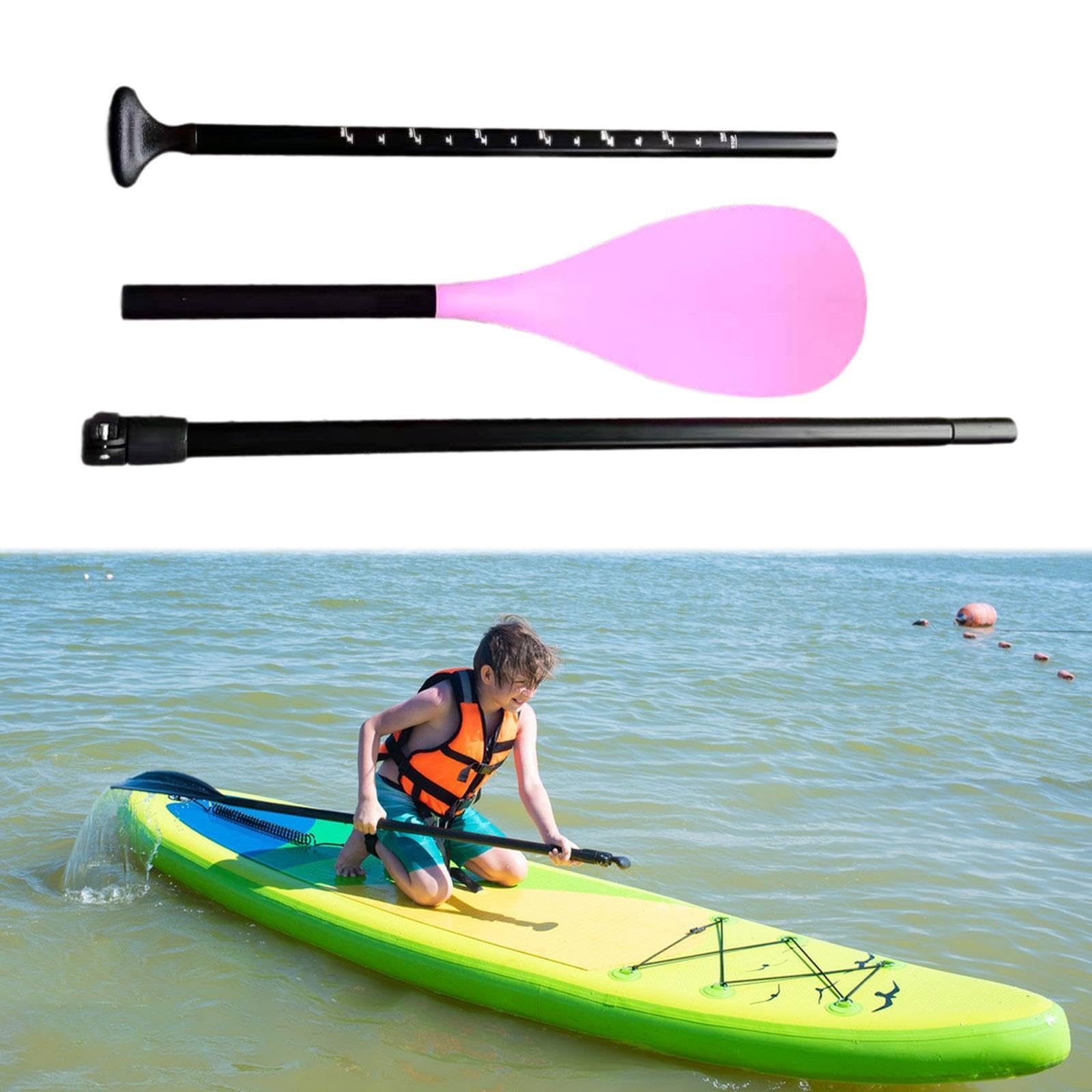 de Kayak para Niños, Desmontable de Aleación de Aluminio para Canoa, de Kayak para Surf, Tabla de Surf, Piragüismo Y Deportes Al Aire L