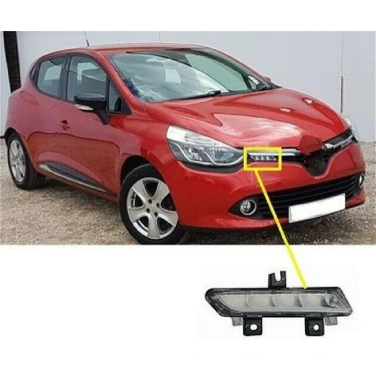 Ensemble Phares Avant Feux De Jour Gauche, Droit Ou 2 Pièces 266003864R 266059493R pour Captur pour Clio 4 2012 2013 2014 2015 Phare Assemblage(Only Left)