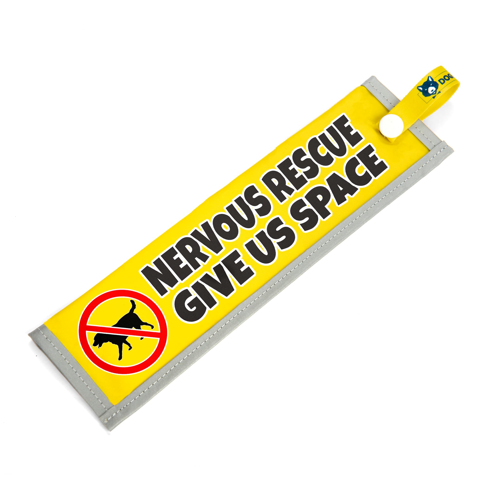 Nervous Rescue, Give Us Space, Space Awareness Sleeve for Reactive Nervous Dogs Reflective, Waterproof