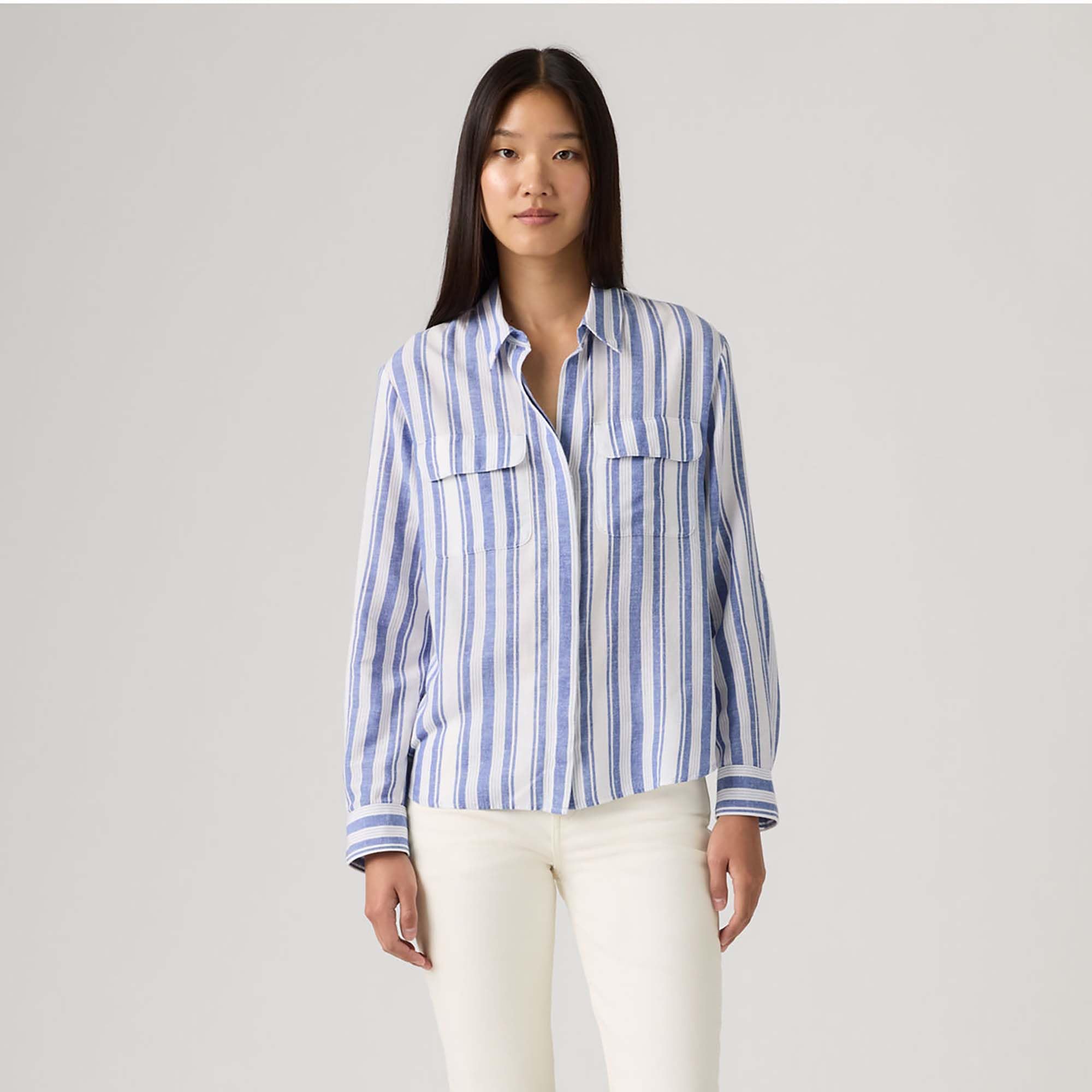 Levi's Donna Camicetta Elaine Utility con Chiusura a Bottoni, Relaxed Fit