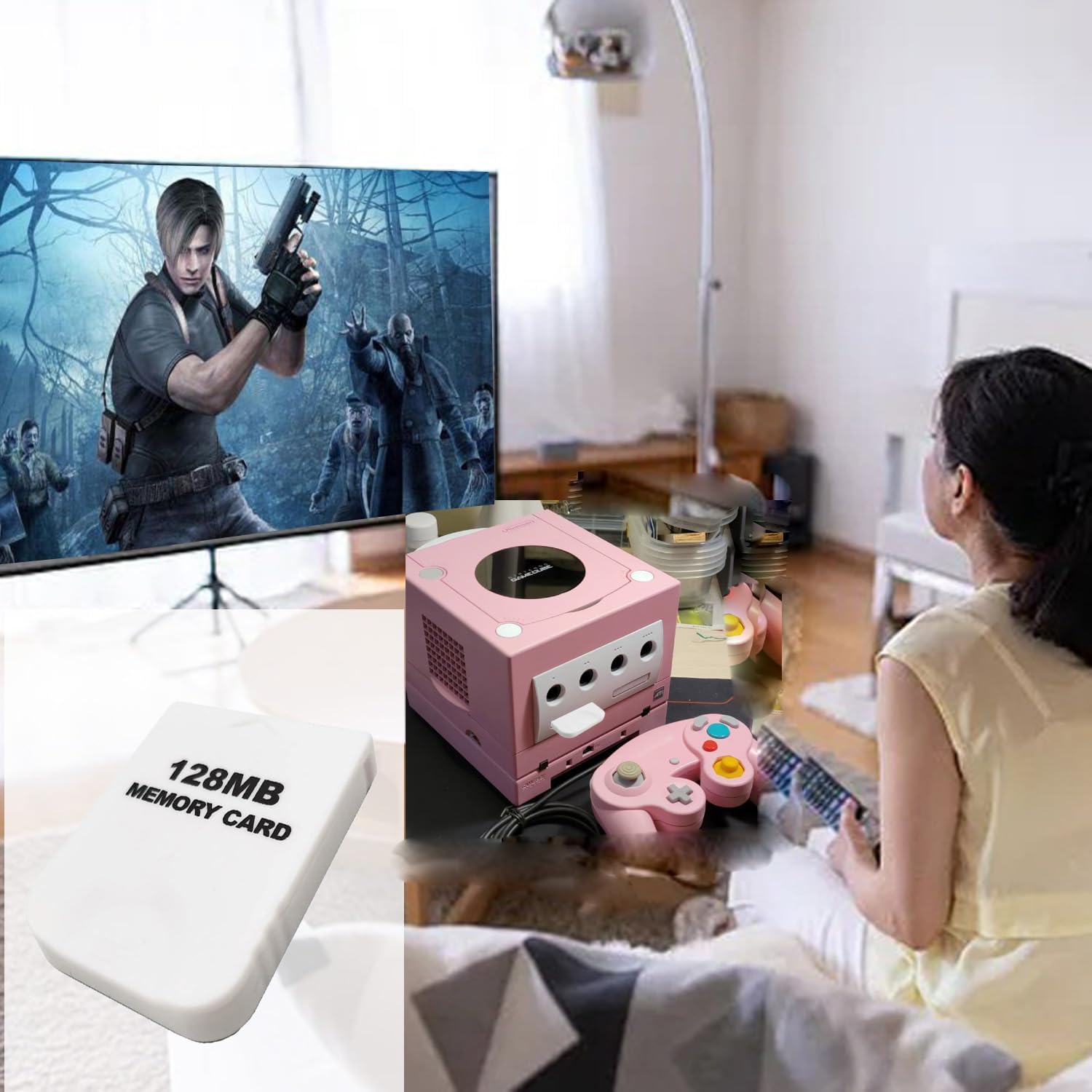 128MB(2043 Blocks) High Speed Gamecube Storage Save Game Memory Card Compatible for Nintendo Gamecube & Wii Console Accessory Kits - White - Image 5