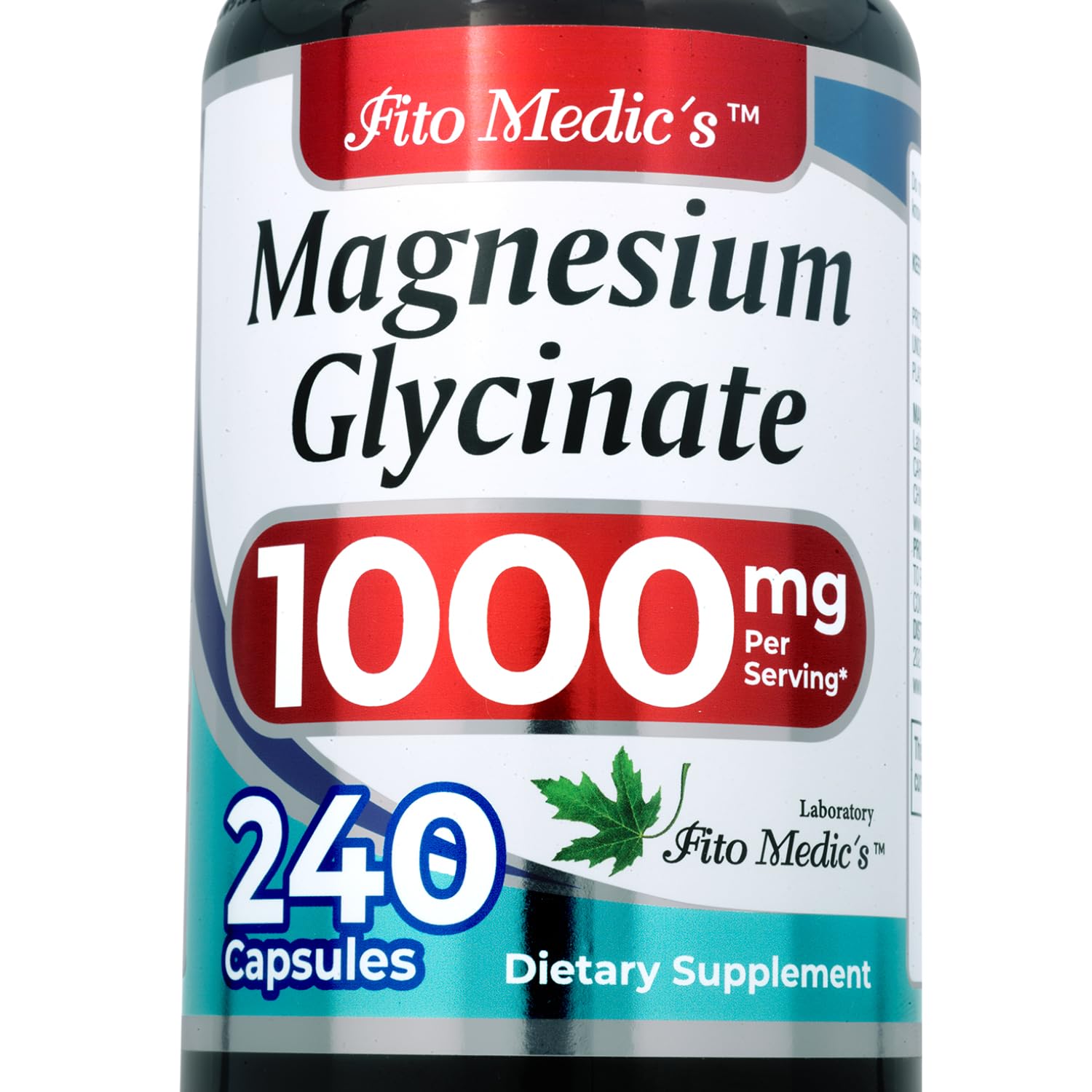 FITO Medic’S Lab Magnesium Glycinate Supplement, Glicinato de Magnesio, 180 Capsules