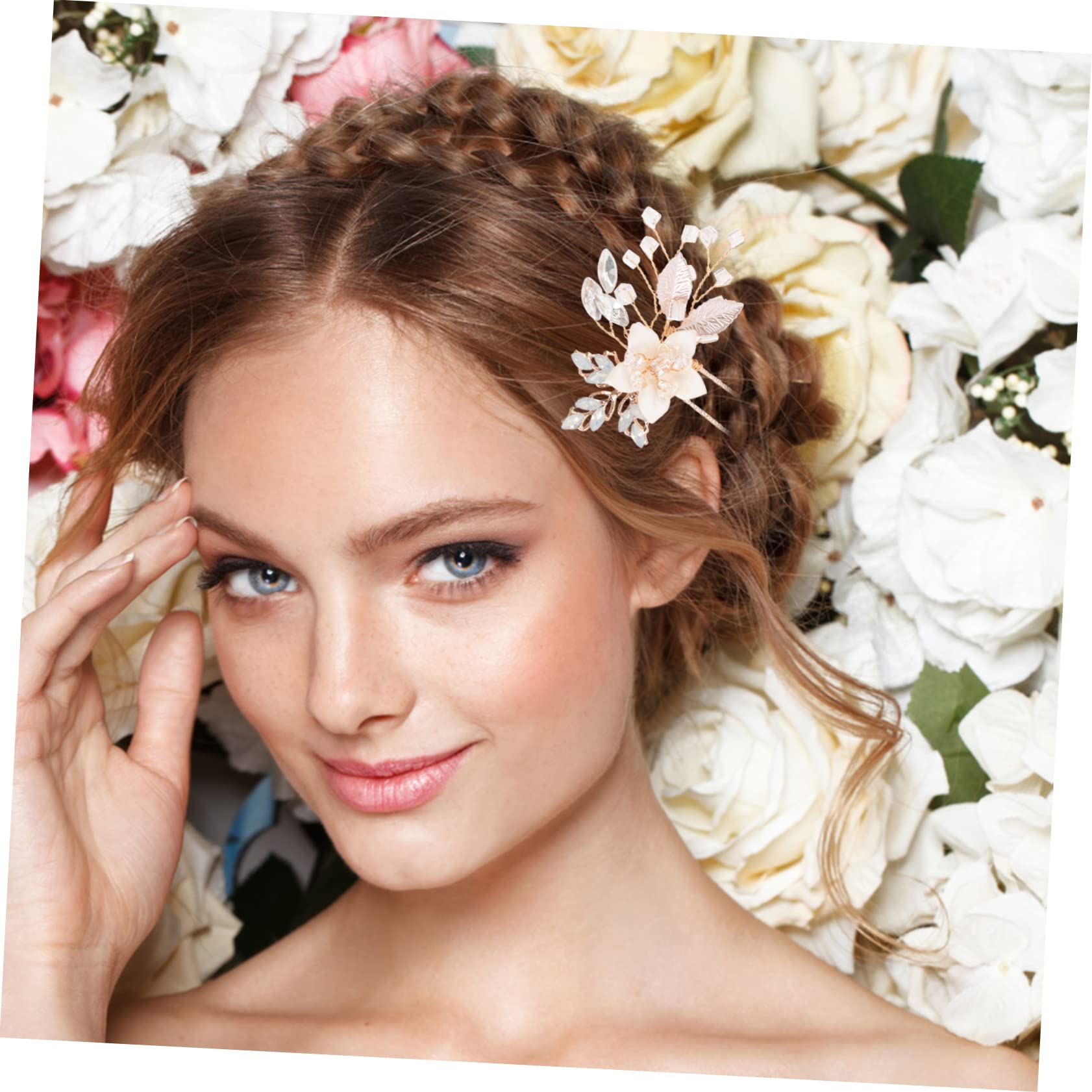 DOITOOL 5paare Rhinestone Flower Haarspangen Für Hochzeiten Elegante Braut Haarschmuck Mit Funkelnden Wasserdiamanten Für Einen Unvergesslichen Auftritt Bei Feierlichkeiten Und Festen