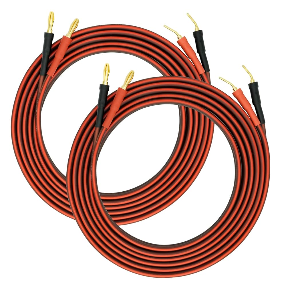 スピーカーケーブル 24K ケーブル2本（5.0Mx2本） スピーカーケーブル 24K ケーブル2本（5.0Mx2本） スピーカー