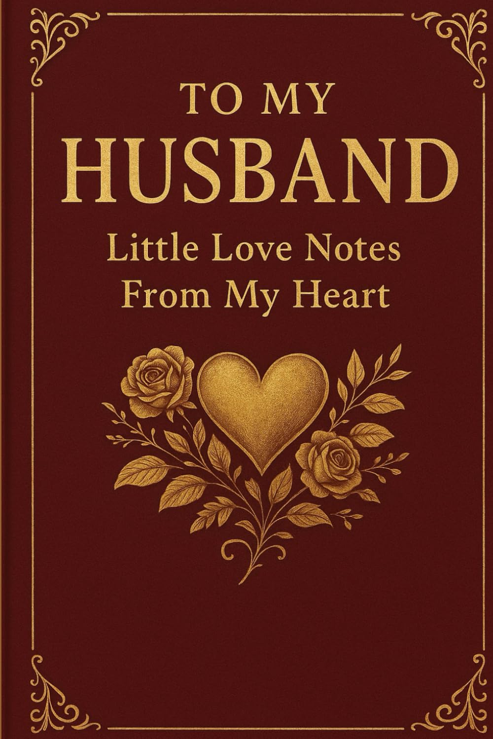 To My Husband: Little Love Notes from My Heart. perfect gift for my husband, my heartfelt letters, love letters, valentine gift for couples