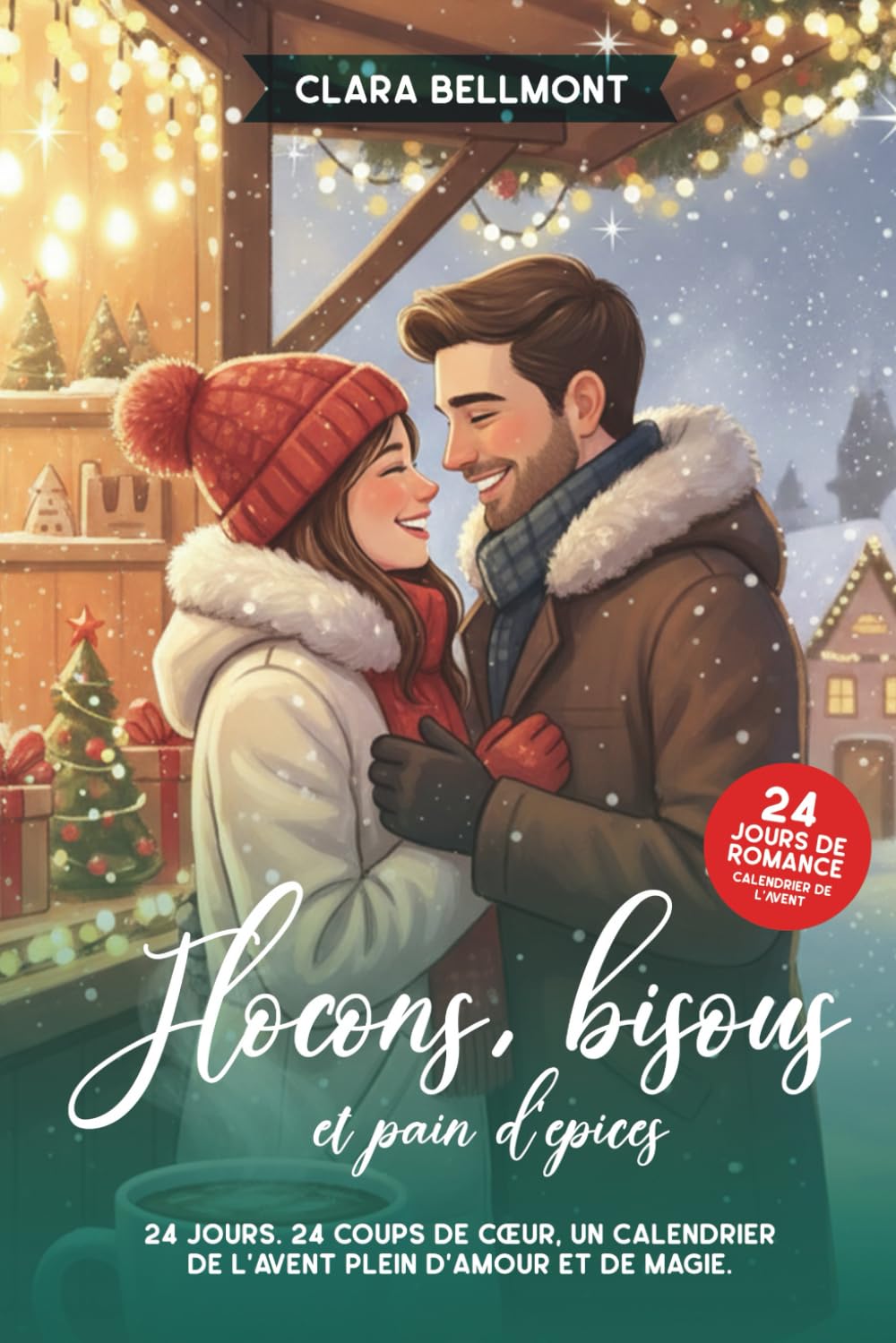 Flocons, bisous et pain d’épices: 24 courts récits de Noël un calendrier littéraire pour les amateurs d’hiver et de romances.