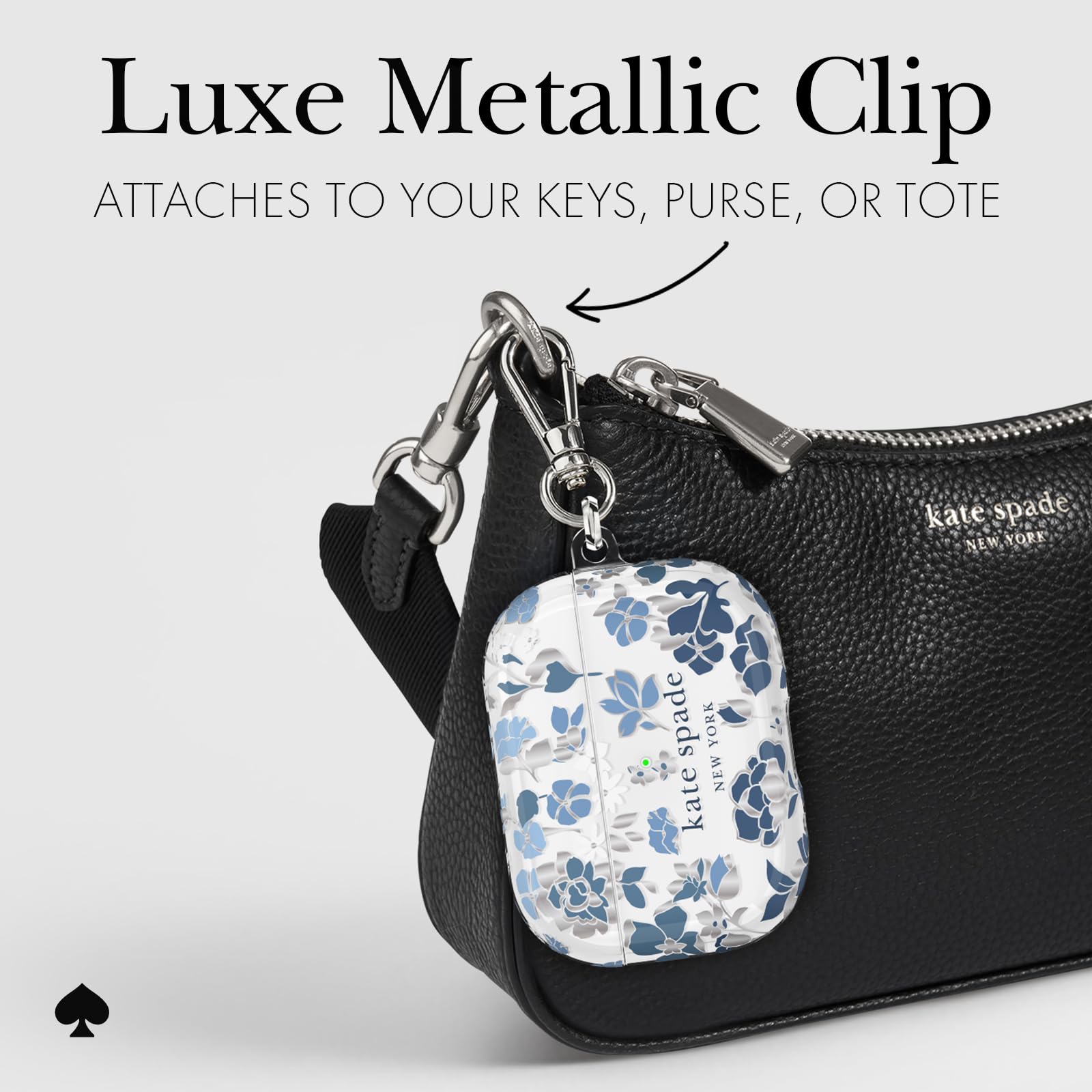 kate spade new york Capa protetora para AirPods Pro com chaveiro