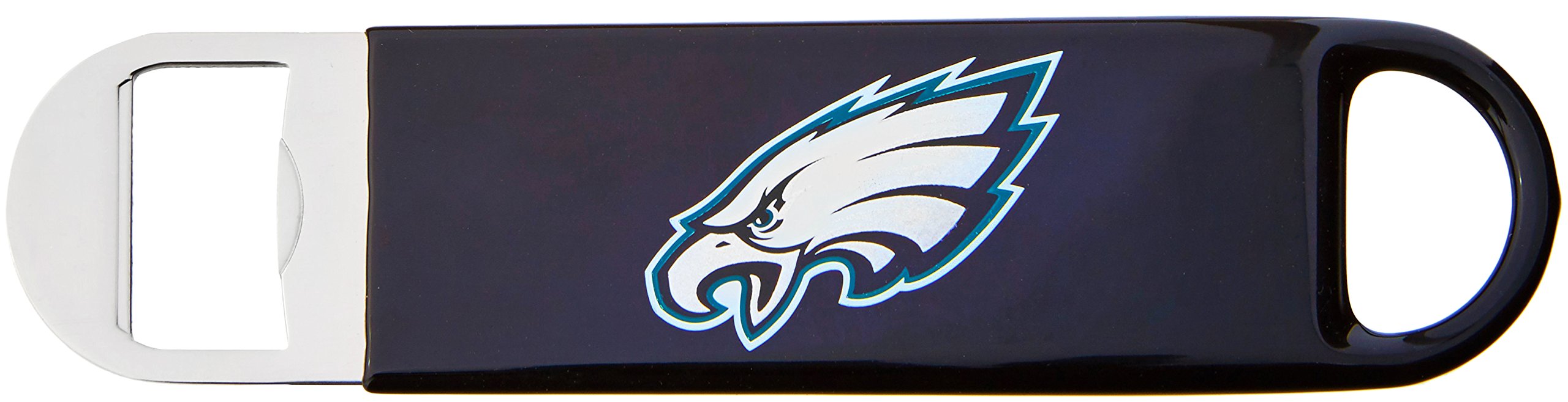 NFL Philadelphia Eagles Vinyl Covered Long Neck Bottle Opener, Black, 7"