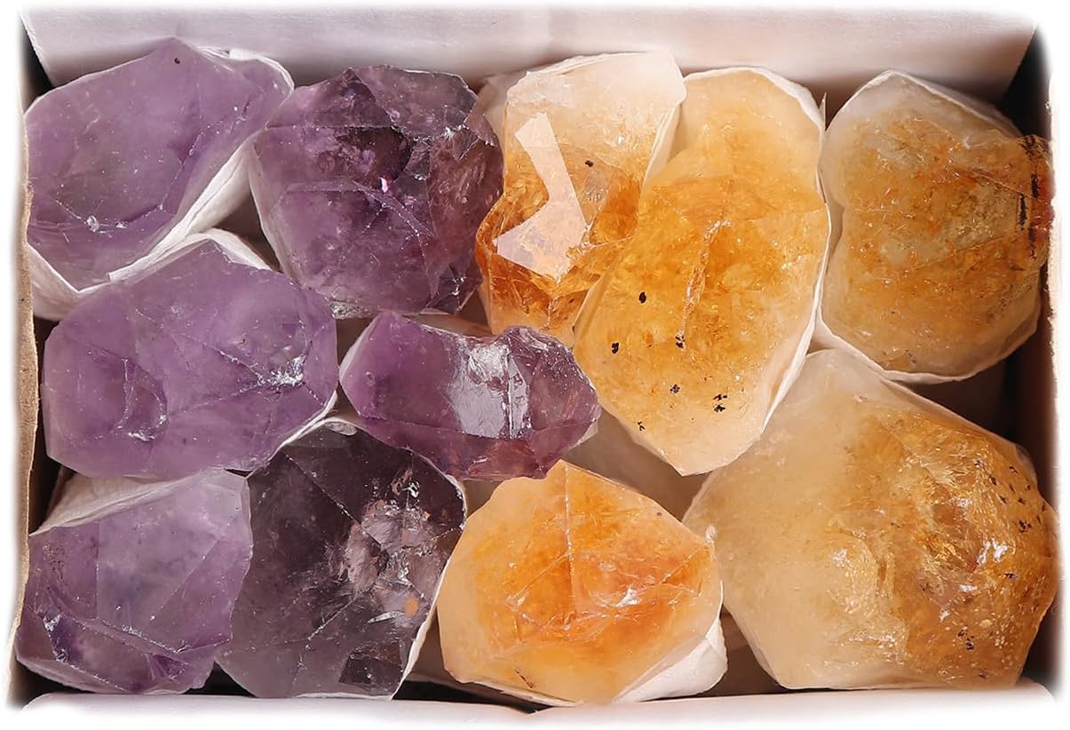 JIC Gem Amethyst Clusters Natural Raw Amethyst Geode Rock Healing Crystals Cluster Witchcraft Gemstone Specimen