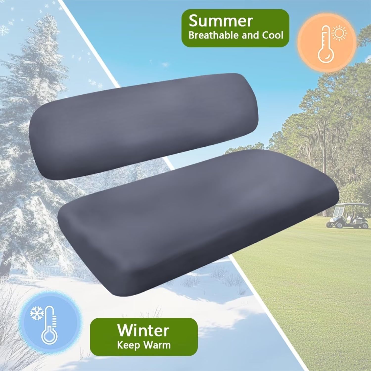 Comfy Golf Cart Seat Covers Decorative Golf Cart Covers Elastic Golf Cart Seat Towel Blanket,Golf Cart Accessories