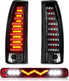 Taillight+3rd Brake Light for Chevy Silverado GMC Sierra 88-00, for Yukon