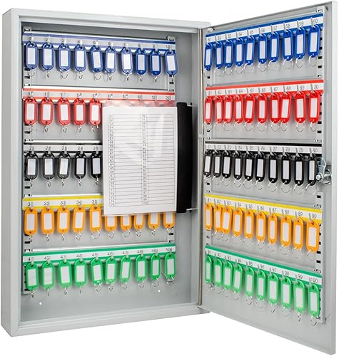 Barska - Cerradura para gabinete de seguridad con 100 llaves para montaje en pared, 12.5 x 9 x 3 pulgadas