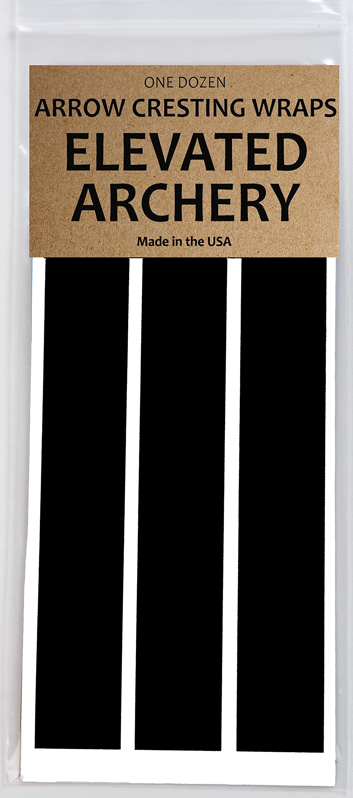 6" Standard Diameter Arrow Cresting Wraps for Carbon Shafts - Pack of 12