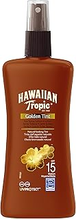 Hawaiian Tropic GOLDEN TINT SUN SPRAY LOTION SPF 15, Lozione Spray - 200 ml