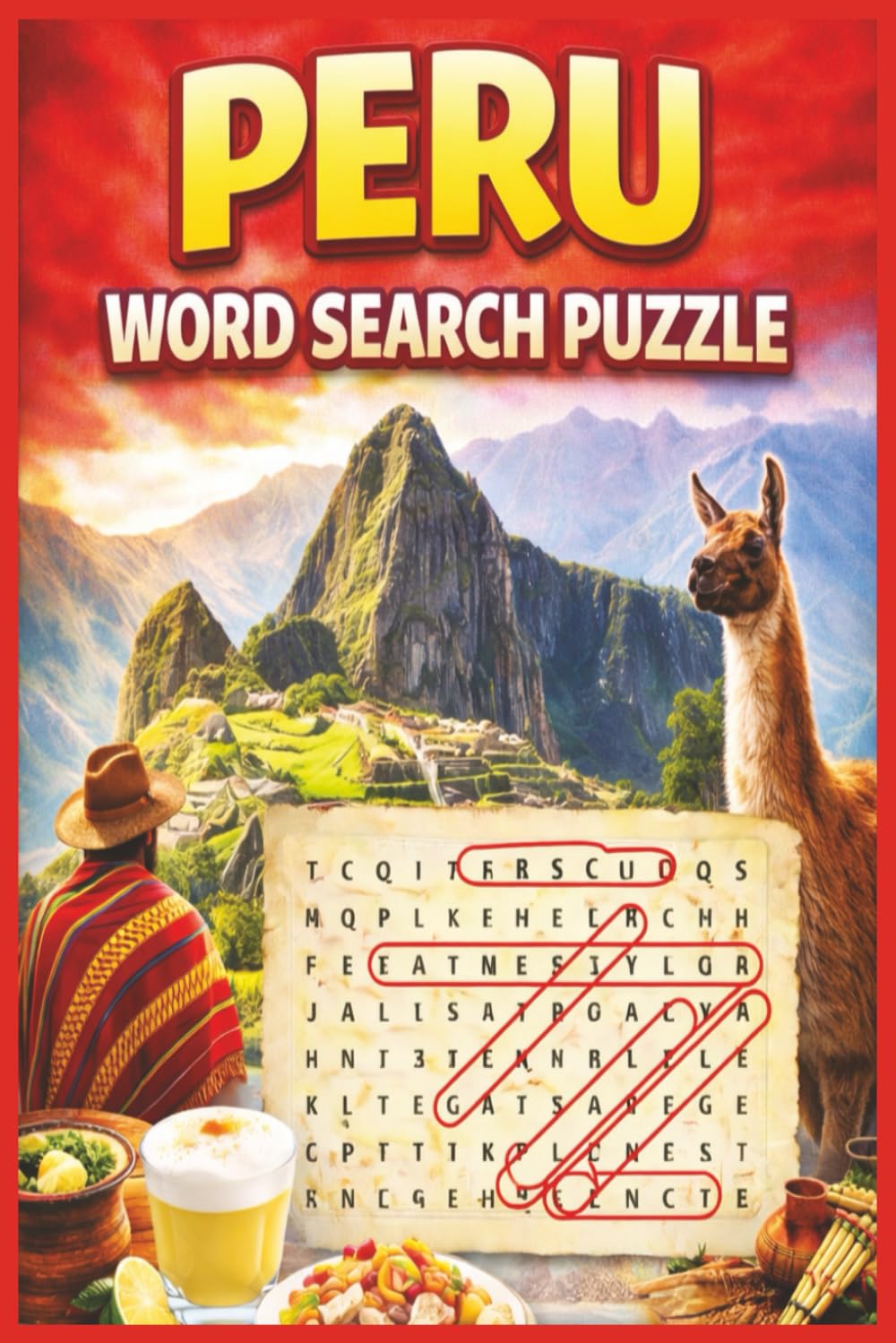 Peru Word Search Puzzle: Word Searches for Easy Read Print about Peru, Peruvian Culture, Spanish Language and more/ 6X9 inches, 110 Pages/ 50+ ... Holidays and Free Time and Stress Relief