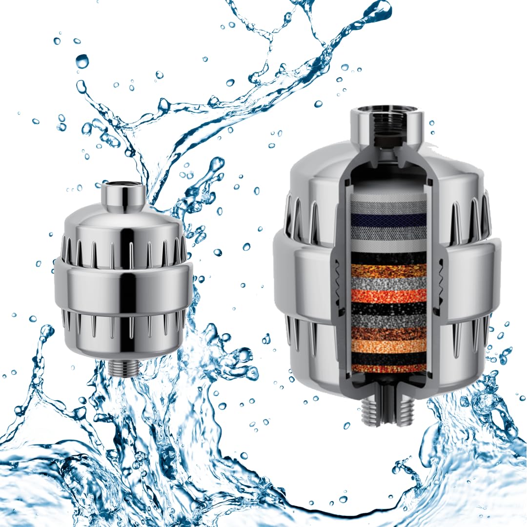 SpringWell Filtered Shower Head, Remove Harmful Contaminants for Help Soften Skin, Fight Dry Scalp and Clean Hair