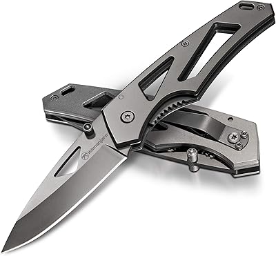 Kilimanjaro Vertice 8-Inch Everyday Folding Knife, Silver