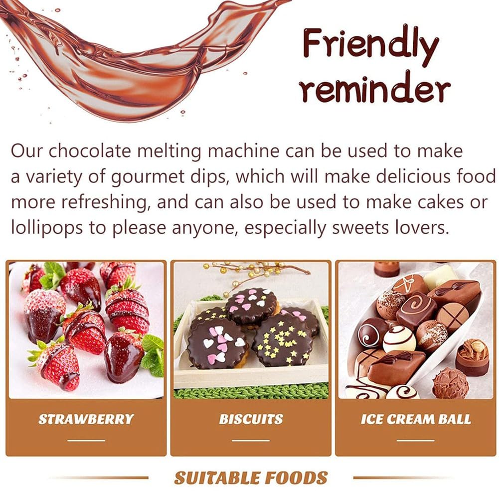 Machine à Tempérer Le Chocolat, Réglable de 0 à 80℃, Fondoir à Chocolat à Pot pour Crème, au Chocolat, Prise EU