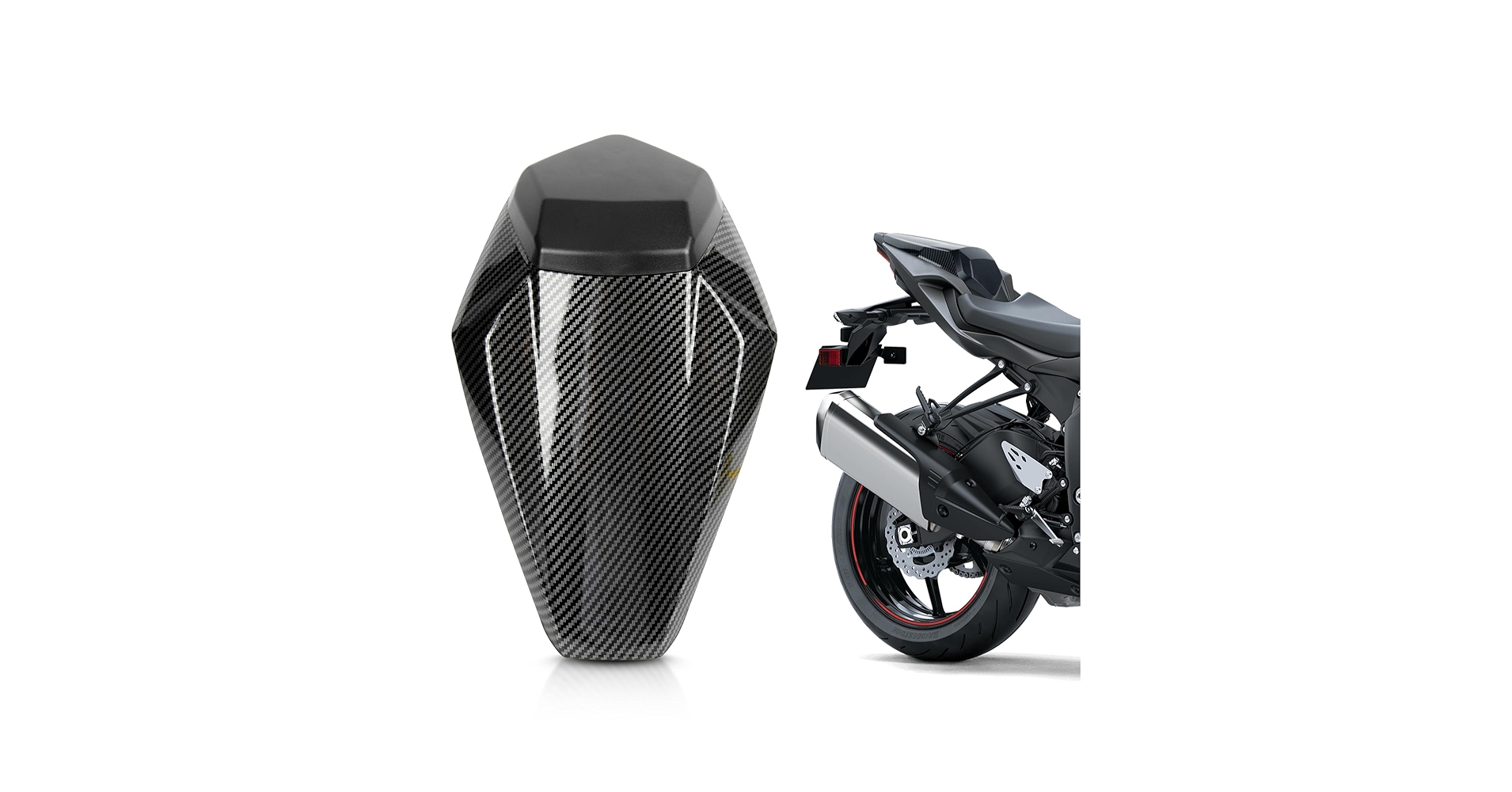 LUE♡ Amazon.com: PSLER Motorcycle Rear Passenger Pillion Seat