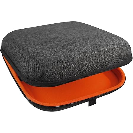 Geekria Shield Case for Large Sized Over-Ear Headphones, Replacement Hard Shell Travel Carrying Bag with Cable Storage, Compatible with Audio-Technica ATH-M50X, Sony WH505 (Dark Grey)