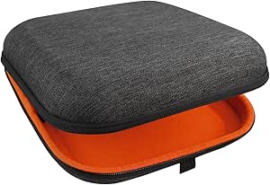 Geekria Shield Case for Large Sized Over-Ear Headphones, Replacement Hard Shell Travel Carrying Bag with Cable Storage, Compatible with Audio-Technica ATH-M50X, Sony WH505 (Dark Grey)