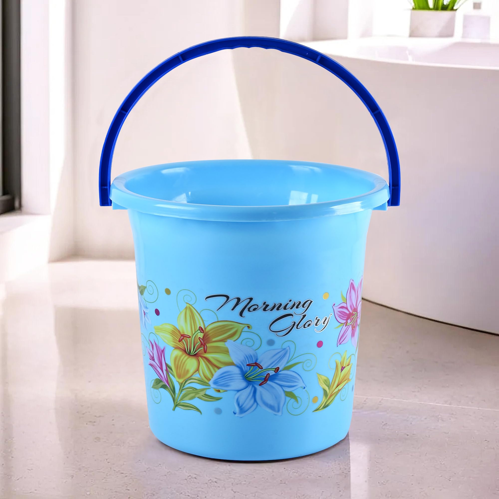 Heart Home Bucket (18 LTR) Water Bucket for Bathroom | Plastic Bucket for Kitchen | Balti for Bathroom | Bucket for Daily Use | Portable Bucket | Printed Water Storage Bucket | Blue (B0D7VFVBWL) Amazon Price History, Amazon Price Tracker