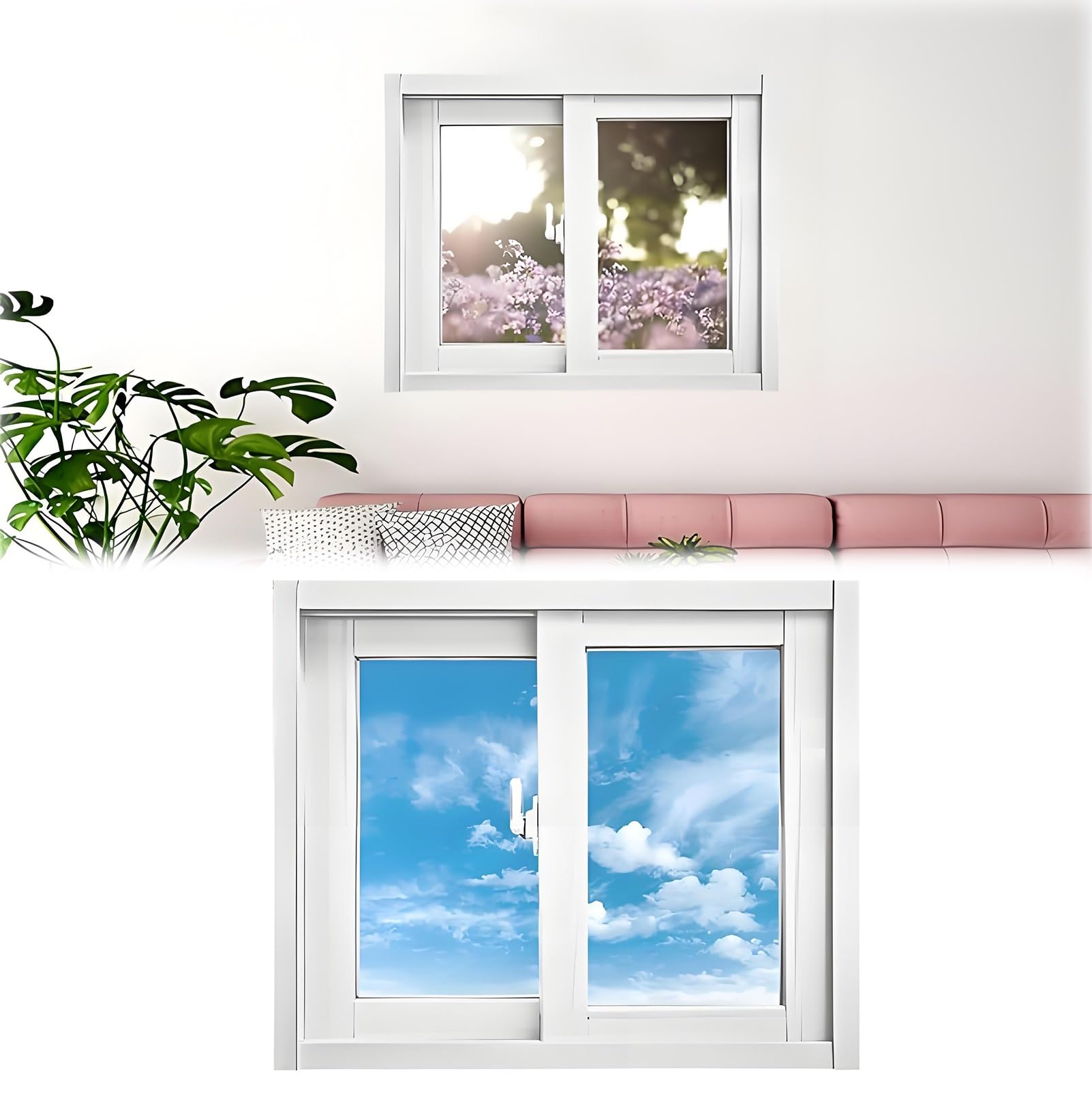 Ventana de 36 x 18 pulgadas ajustable para aberturas de casa