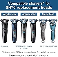 Vista 2 de SH71 - Cabezales de repuesto compatibles con Philips Norelco Shaver Series 7000 y 5000 Triple Razor con hoja afilada duradera, cuchillas de repuesto