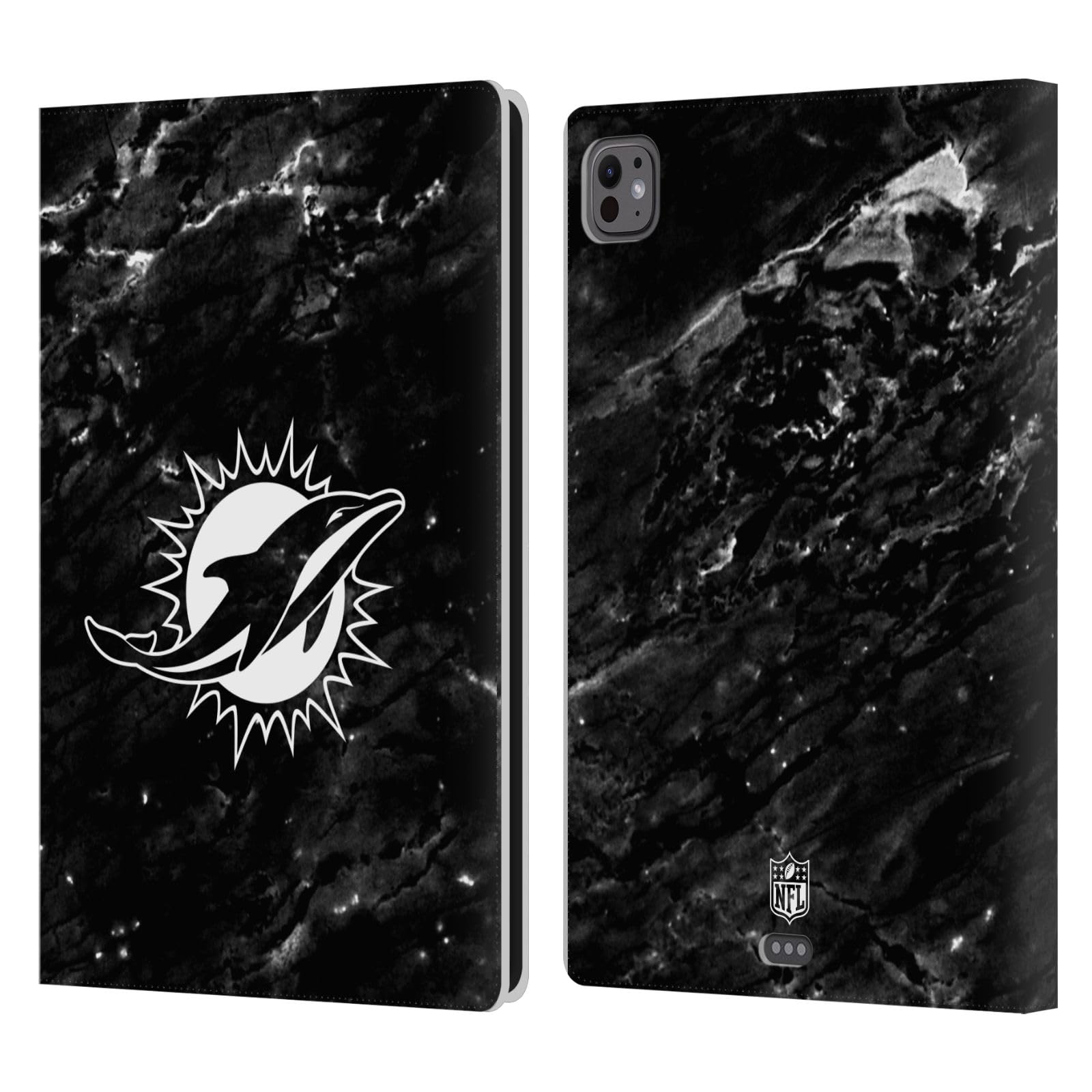 Protection iPad Pro 11 M4/M5 portefeuille Miami Dolphins antichoc