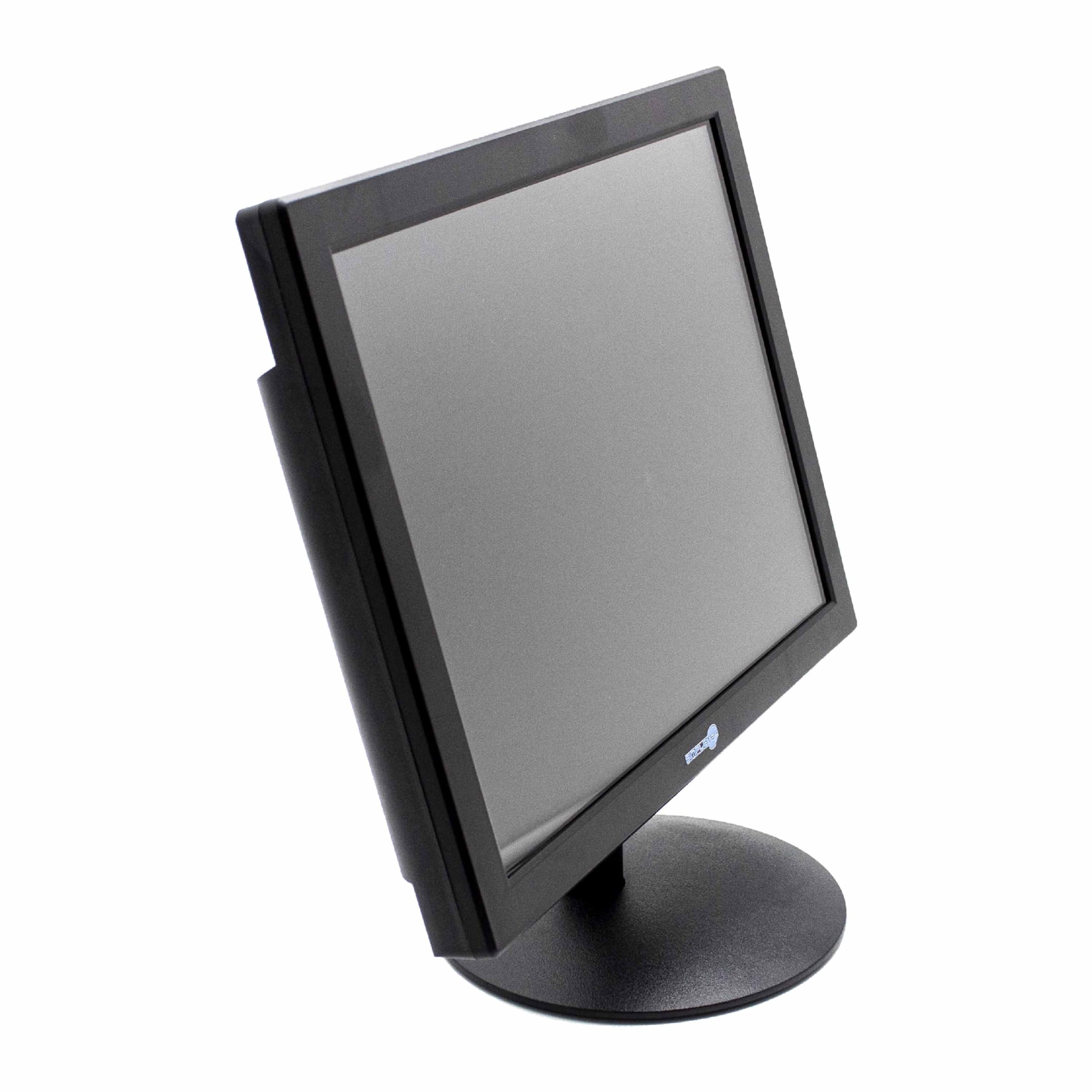 SIMPLETEK - Kapazitiver Touchscreen Monitor 15 Zoll quadratisch 4:3 5:4 | HDMI, VGA | Integrierte Lautsprecher | VESA (75x75 mm)