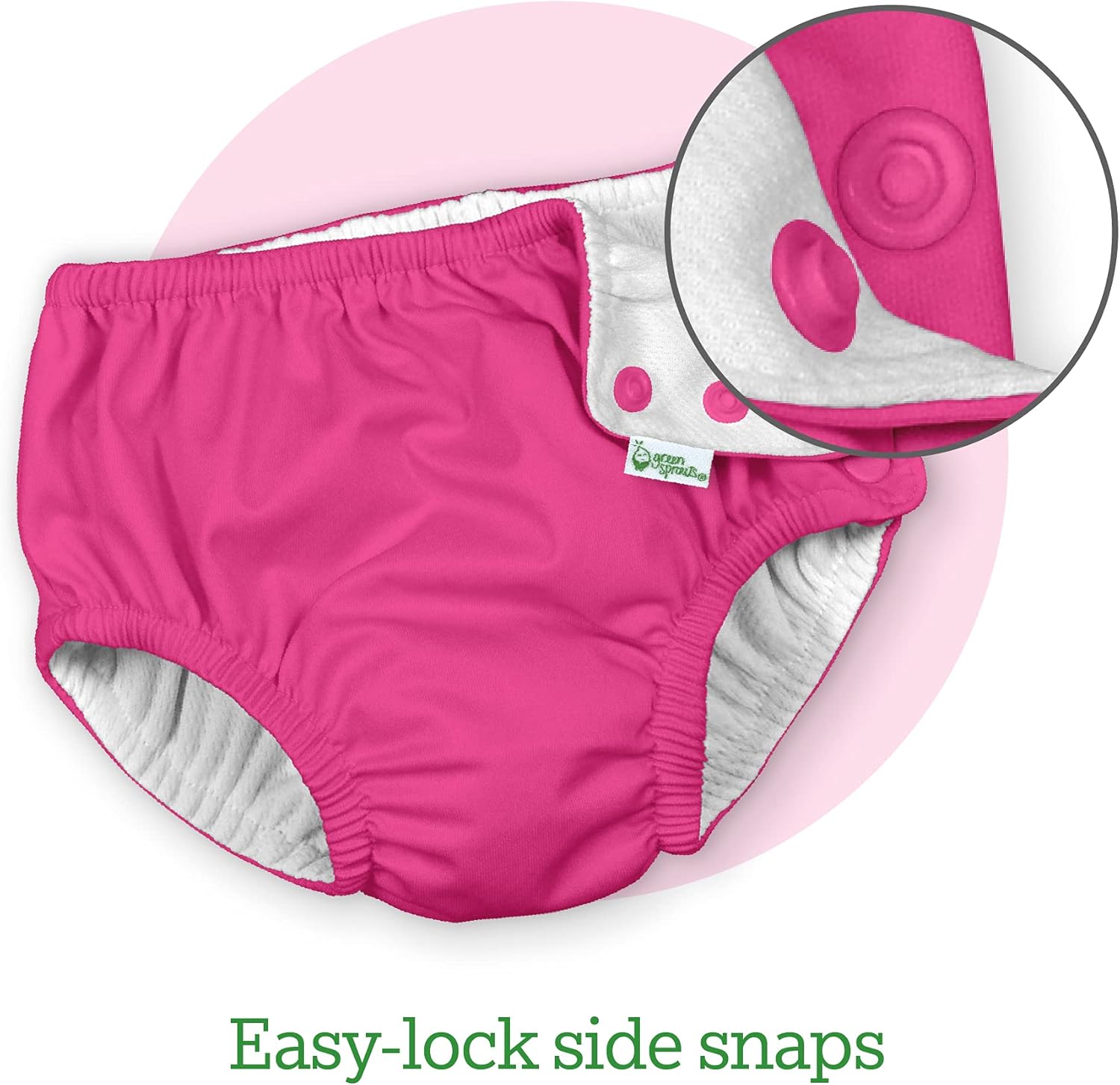 i Play Girls Reusable Absorbent Baby Swim Diapers Light Pink 12 Months: Clothing, Shoes & Jewelry