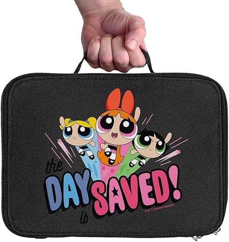 Miniatura 3 de LOGOVISION Powerpuff Girls Day Saved - Lonchera con aislamiento y lados suaves, bolsa de almuerzo reutilizable para trabajo escolar, oficina, sin BPA