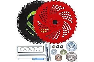9” Carbide Tipped Blade and 9” Chainsaw Tooth Cutter Combo for Brush Trimmers