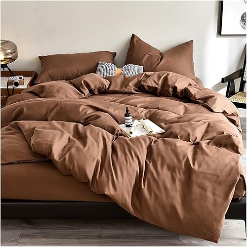 Miniatura 3 de Juego de ropa de cama de tela agradable a la piel, color negro, juego de funda de edredón de tamaño individual, doble, king