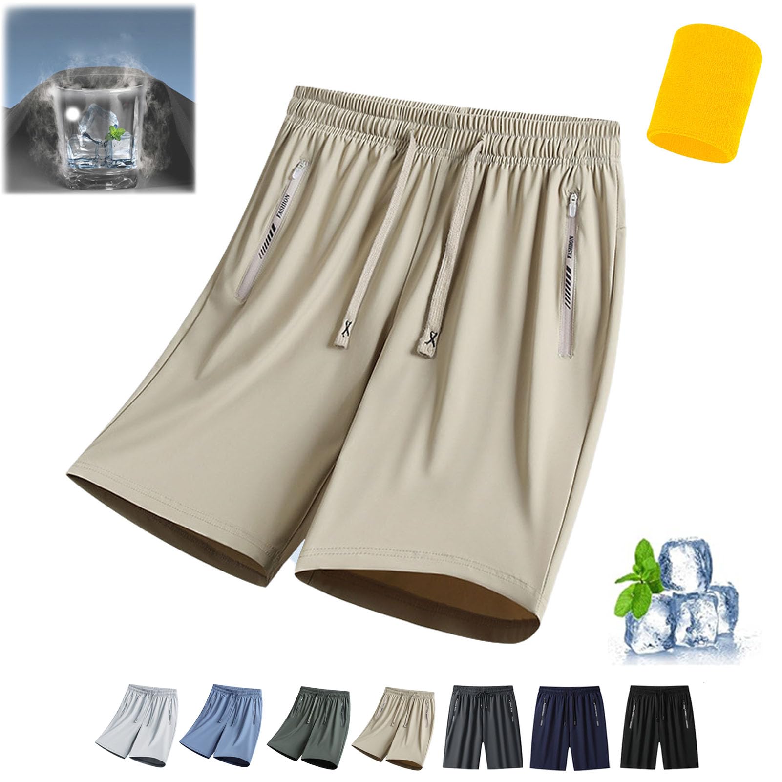 CLOUDEMO Women's Ice Silk Quick Drying Stretch Pants, Shorts for Women